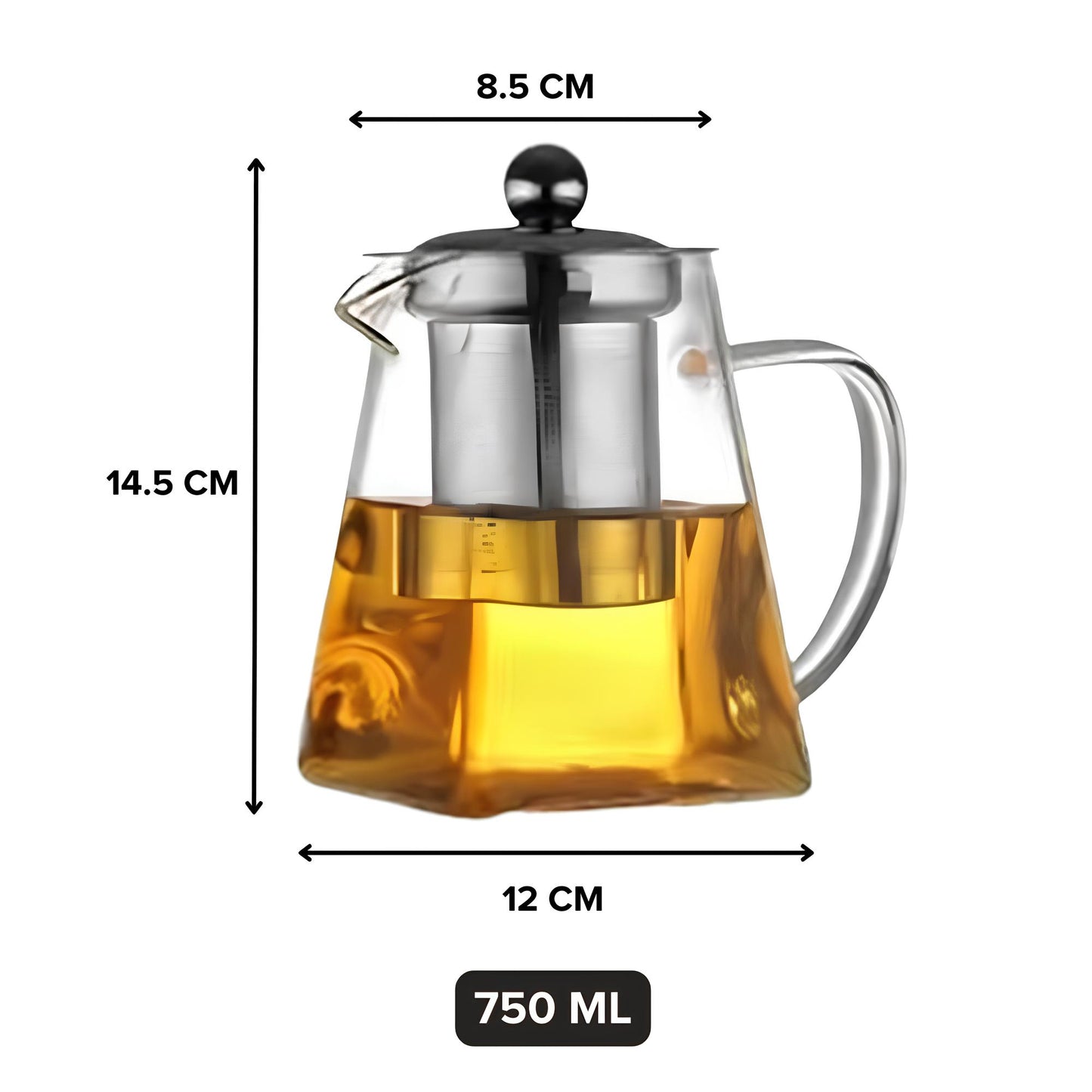 Théière en verre avec infuseur