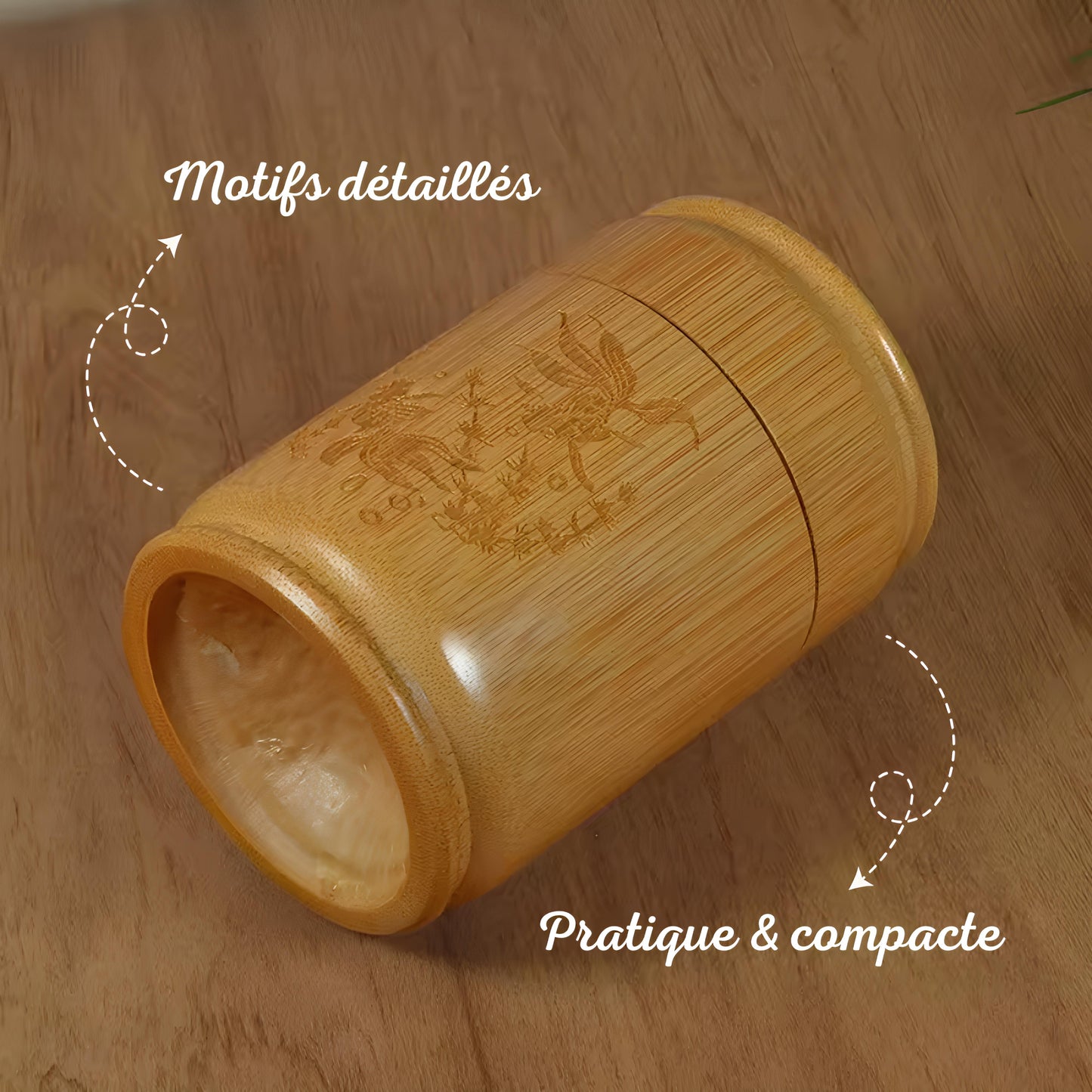 Boîtes à thé en bambou