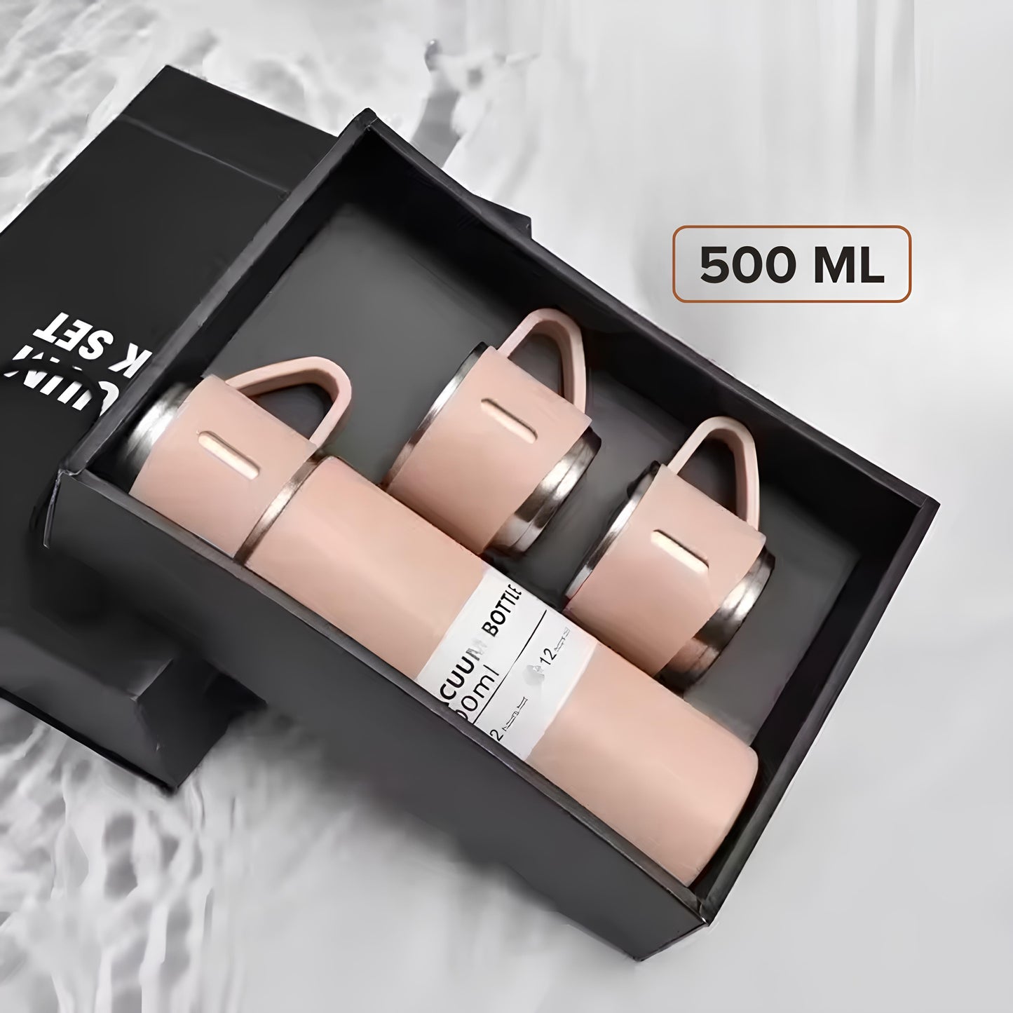 Thermos "Vacuum" + 3 tasses