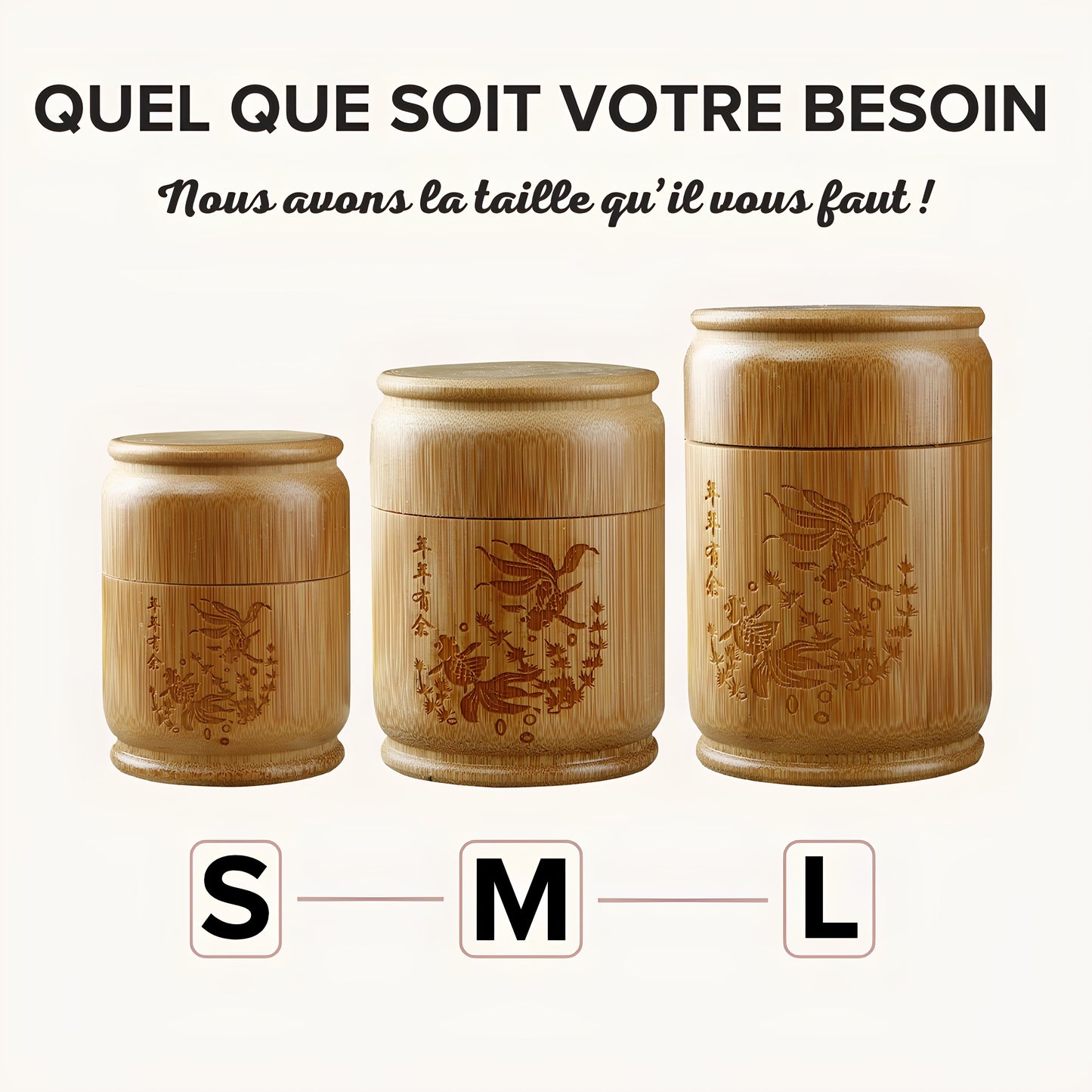 Boîtes à thé en bambou