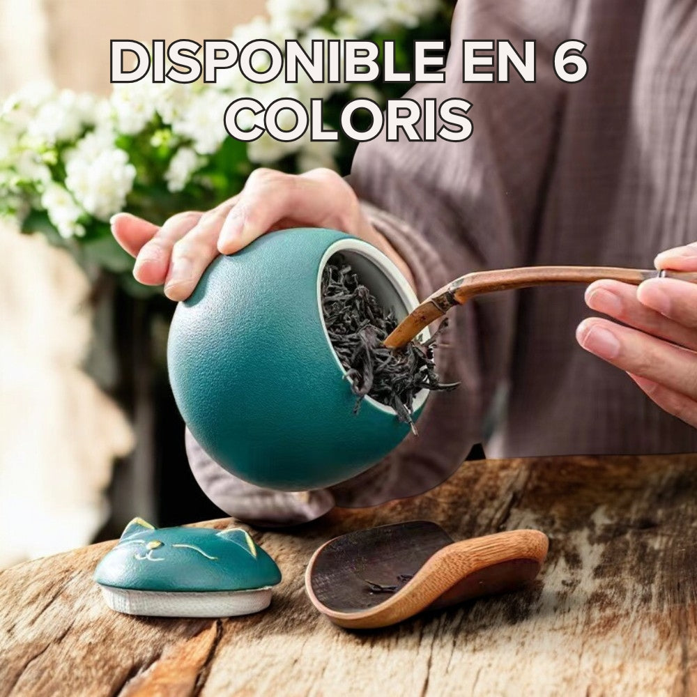 Boîte à thé chat
