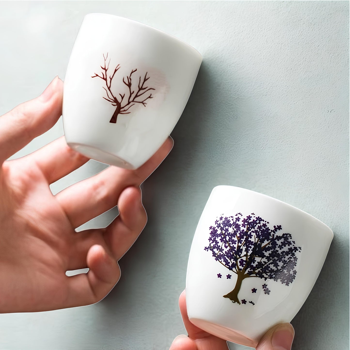 Tasses à thé thermostatiques