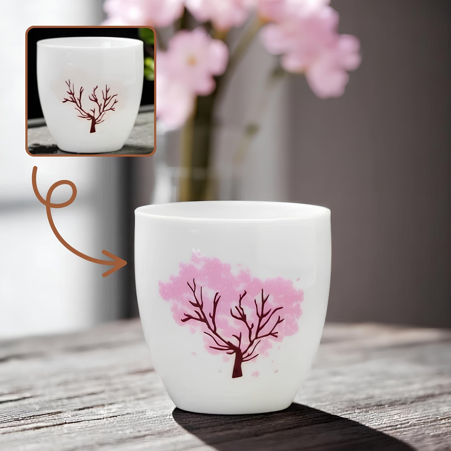 Tasses à thé thermostatiques