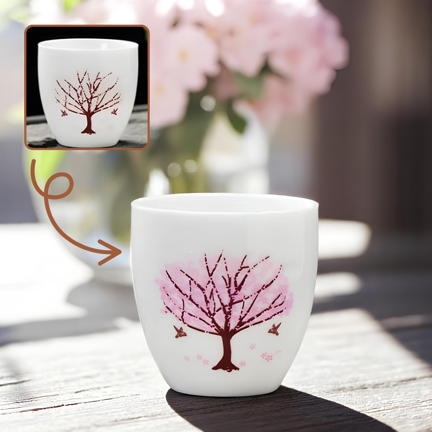 Tasses à thé thermostatiques