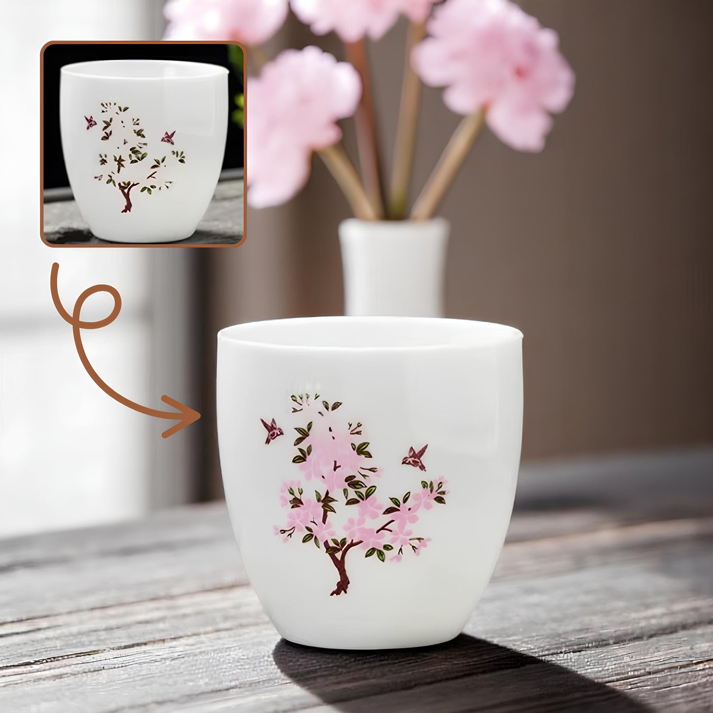 Tasses à thé thermostatiques