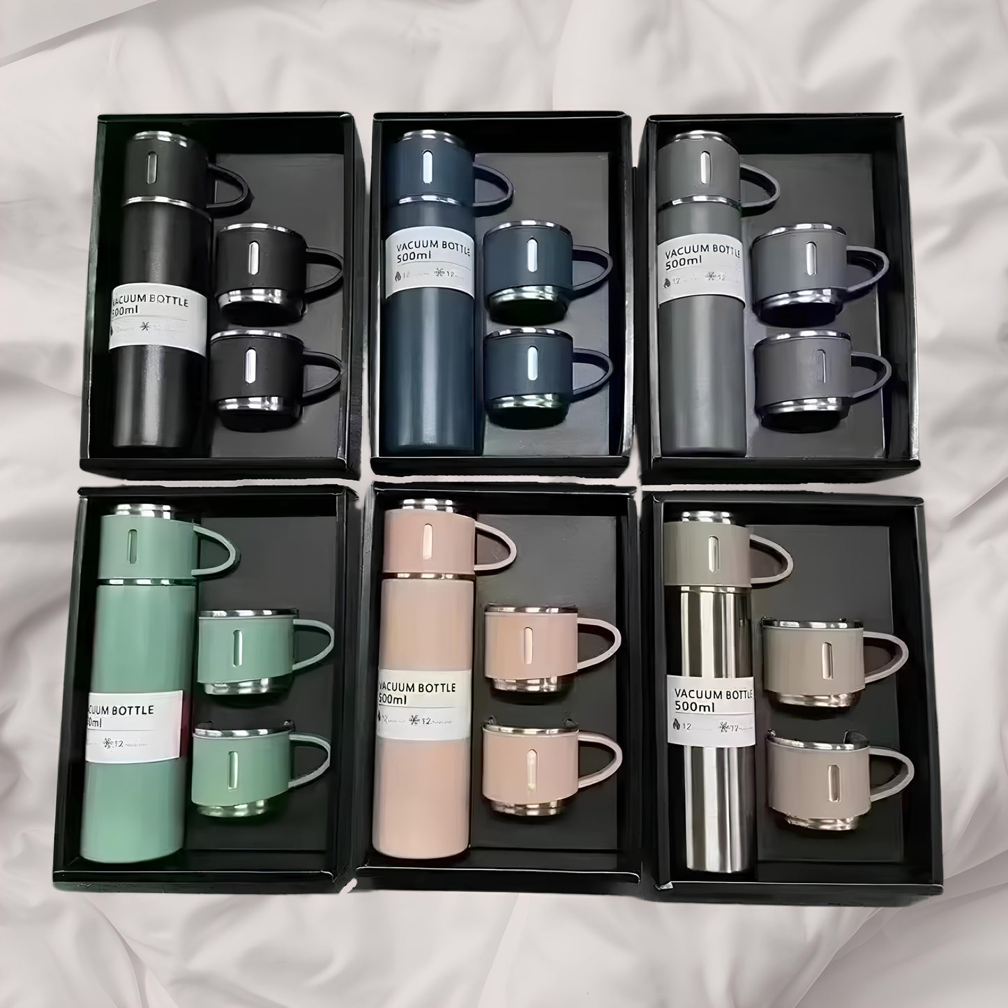 Thermos "Vacuum" + 3 tasses